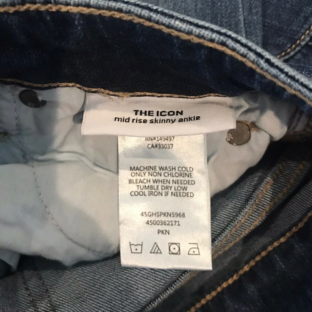 Joe's Jeans Icon Mid Ruffle Ankle Skinny Jeans 23 - Picture 8 of 8